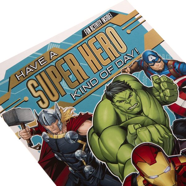 Marvel's Avengers Birthday Card for Kids from  - With Activity - Image 5