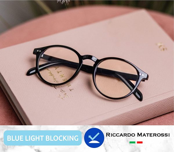 Riccardo Materossi? - Premium 99.9% Blue Light Blocking Glasses (380-410nm) - Reduce Headaches and Improve Sleep - UK Based Brand