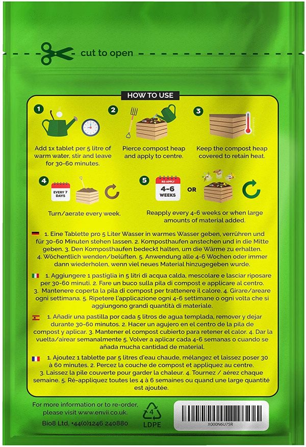 envii Compost Accelerator ?C Organic Compost Accelerator ?C 12 Tablets - Image 2