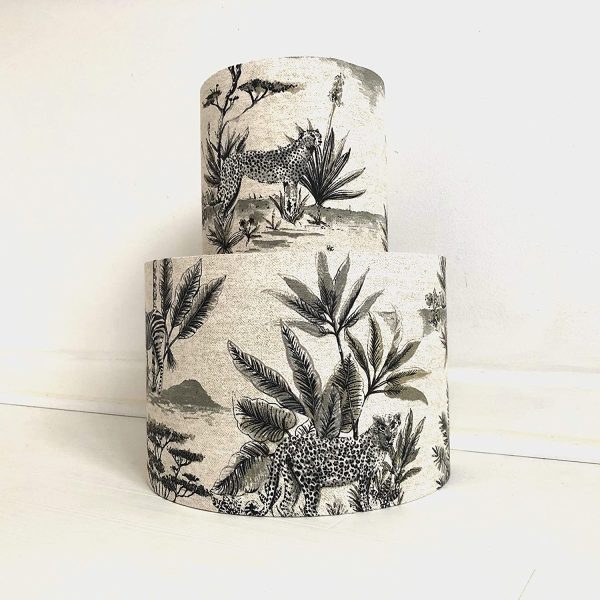 Handmade Lampshade Safari animals Elephant Girrafe - Image 3