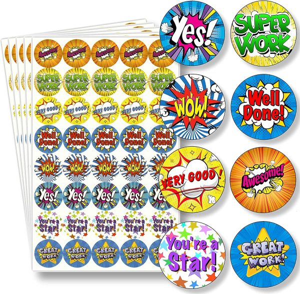 Innoveem Reward Stickers For Children - Teacher Stickers With A Great Selection Of Designs To Praise & Merit Good Work & Behaviour - Easy Peel With Strong Adhesive Glue [200 Pack] - Image 3