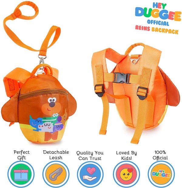 Hey Duggee Kids Reins with Backpack | Backpack with Reins for Toddlers, Boys, Girls with Safety Harness | Children Rucksack with Reins for Preschool, Nursery | Kids Bag with Leash - Image 7