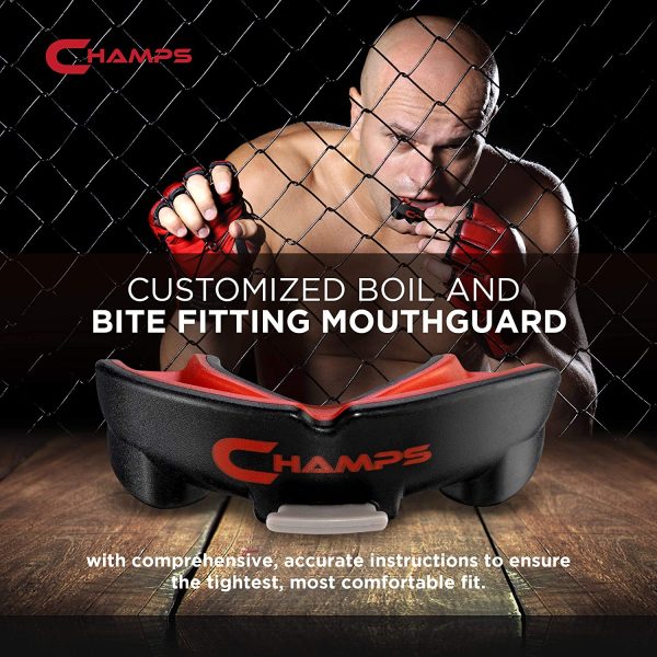 Champs MMA Breathable Gumshield for Boxing, Jiu Jitsu, Muay Thai, Wrestling and Combat Sports. Easy Fit MMA Gum Shield Super Tough Boxing Mouth Guard - Image 4