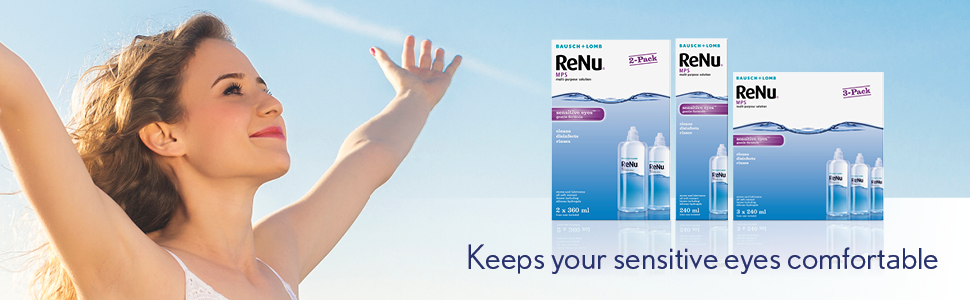 ReNu mps bausch lomb contact lens solution sensitive eyes