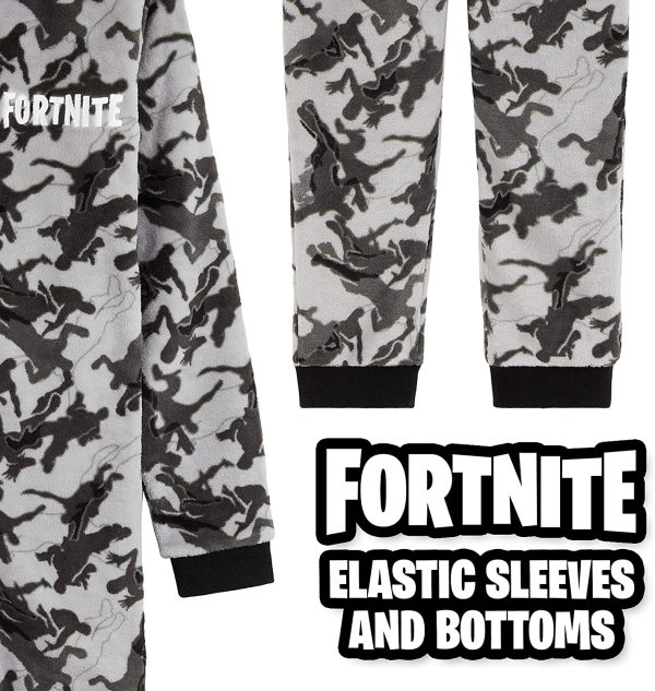 Fortnite Boys Onesie, Fleece Pyjamas 7-14 Years, Gamer Gifts for Boys Teens - Image 6