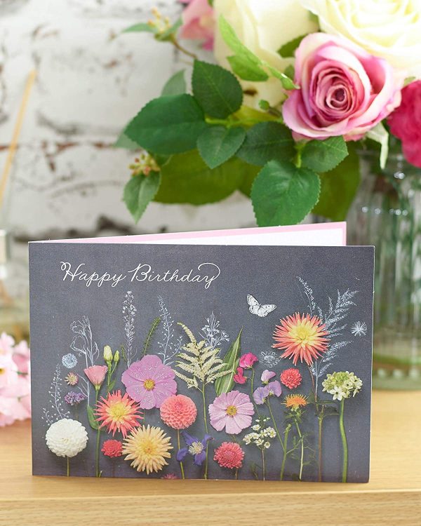 Birthday Card for Her - Friend Birthday Card - Beautiful Floral Design, 535787-0-1 - Image 2