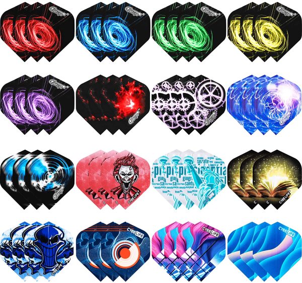 CyeeLife-Dart Flights 48pcs-Standard 16 Designs Accessories kit Wings - Image 6