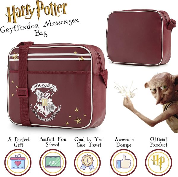 Harry Potter Messenger Bag Hogwarts Crossover Bags Gryffindor School Accessories College - Image 2