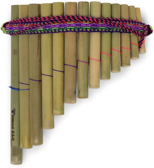 Panpipes, rondador, curved 13 pipes, fair trade - Image 2