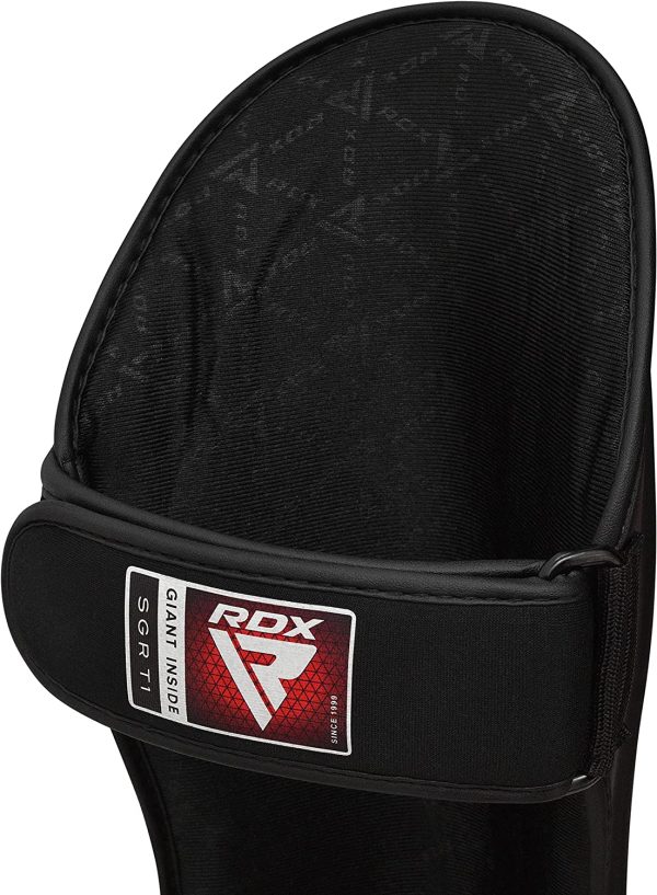 RDX Shin Guards Kickboxing Muay Thai, SATRA SMMAF Approved, Premium Maya Hide Leather, Leg Instep Protection Pads, MMA Martial Arts kicking Sparring Training Gear, BJJ Karate Boxing Taekwondo, - Image 7