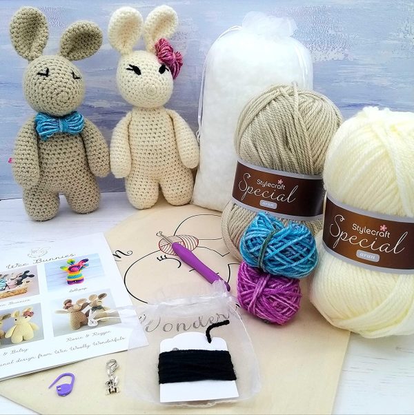 Crochet Beginners Kit Arthur & Betsy Bunny Luxury Complete Craft Kit - Image 6