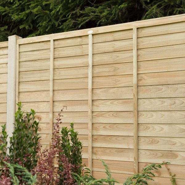 Forest Garden Pressure Treated Superlap Fence Panel 1.83M High (6x6) - Pack of 3 - Image 4