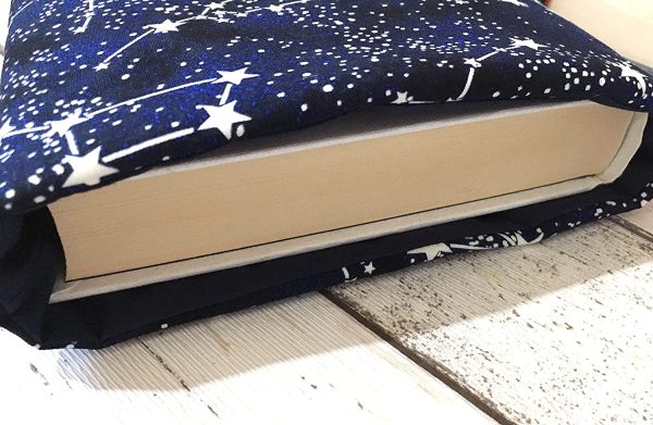 Constellations Book Buddy - Glow in the Dark, Small Medium Large Padded Paperback Pouch - Image 6