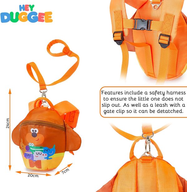 Hey Duggee Kids Reins with Backpack | Backpack with Reins for Toddlers, Boys, Girls with Safety Harness | Children Rucksack with Reins for Preschool, Nursery | Kids Bag with Leash - Image 4