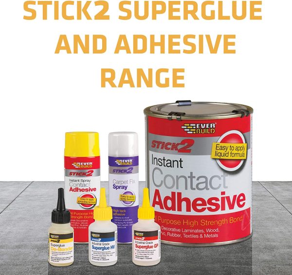 Everbuild Stick 2 All Purpose High Bond Strength Contact Spray Adhesive, 500 ml - Image 4