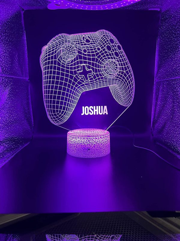 Personalised Gamer Gift 3D Effect Multicolour Led Xbox Light | Gamer Birthday, Fathers Day Gift, Christmas Gift - Image 2