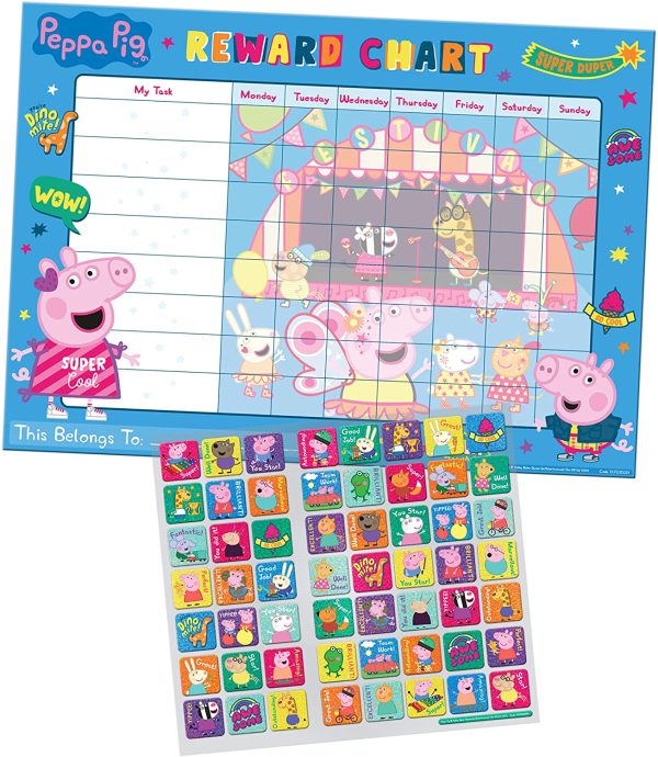 Paper Projects 01.70.30.021 Peppa Pig Everyday Reward Chart and 56 Sparkly Stickers - Image 6