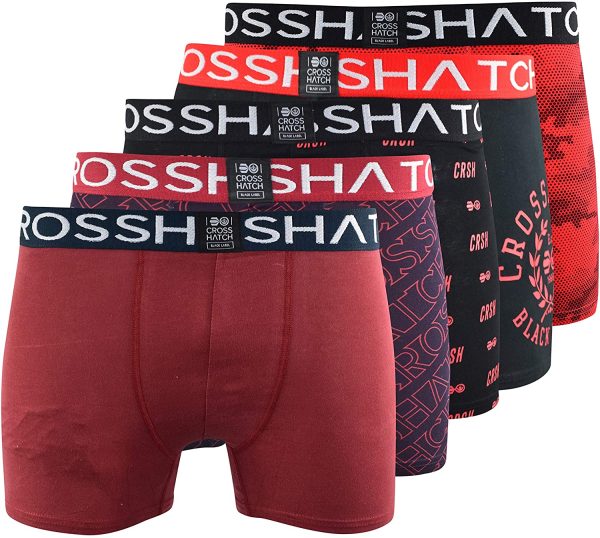 Crosshatch Mens Boxers Shorts (5 Pack) Multipack Underwear Gift Set Colour Mens Trunk Boxers - Image 6