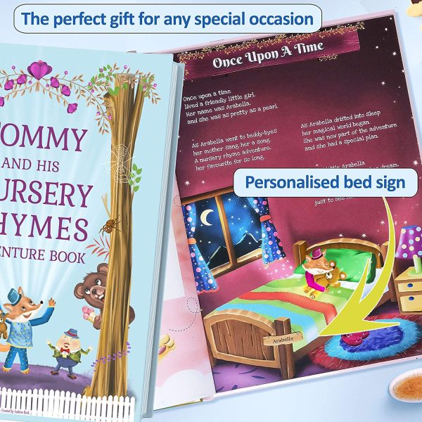 Book of Personalised Nursery Rhymes and Modern Poems for Baby and Child - Birthday, Baptism Gift - Image 2