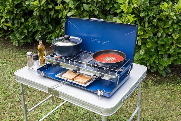 Campingaz Chef Folding Double Burner Stove and Grill, compact gas cooker for camping or festivals. - Image 6