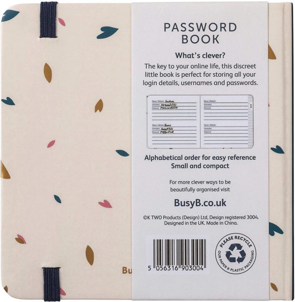 Password Book - A-Z Tabbed Notebook for Internet login Information, Pretty Petals - Image 6