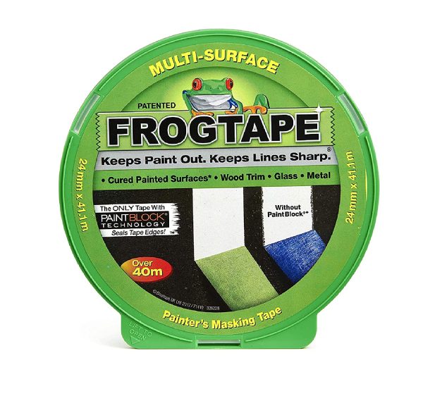 Frog Tape Green Multi Surface Painters Masking Tape 24mm x 41.1m. Indoor painting and decorating for sharp lines and no paint bleed - Image 7