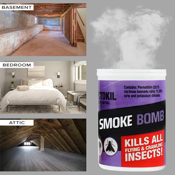 Insectokil Smoke Bombs (Pack of 4) Mini Smoke Bomb Foggers For Effective Control Of All Flying And Crawling Insects - Image 4