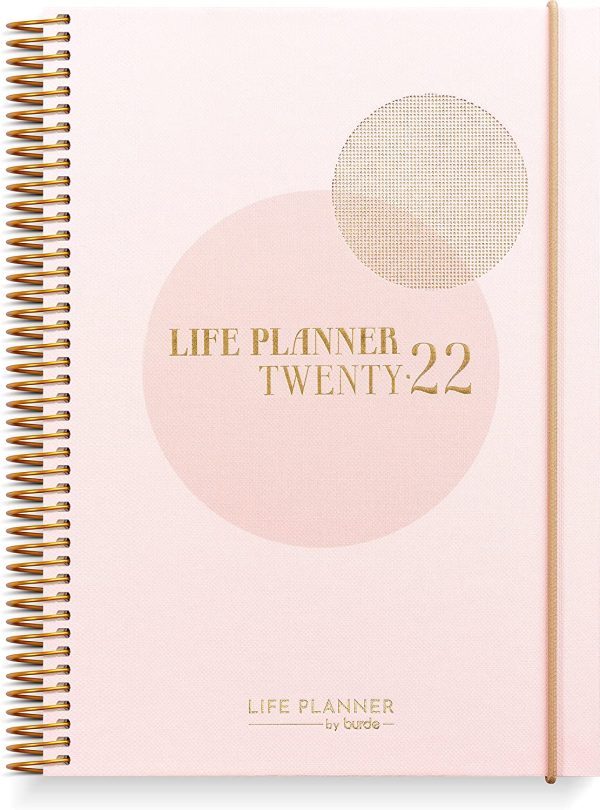 Burde Diary 2022 Life Planner Pink | 20 December 2021-8 January 2023 | Week to View Diary | Pink A5 Format Planner - Image 5