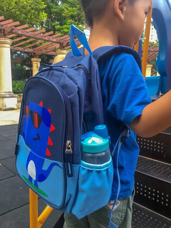 Children's Backpack, Kids Toddler Preschool Cartoon Dinosaur Cool Waterpoof Scool Bookbag For Boys Girls