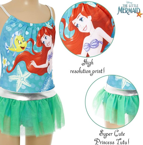 Disney Girls Swimming Costume Frozen Ariel Princess - Image 7