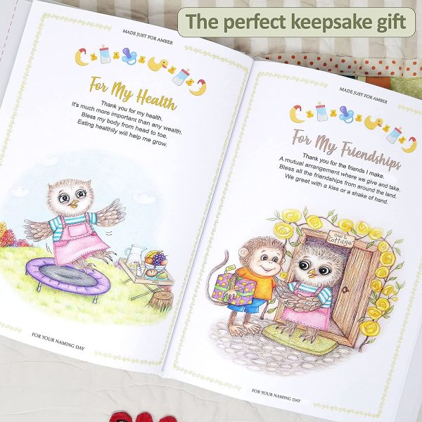 Personalised Naming Day Gift Book of Daily Blessings for Children, Keepsake, Naming Ceremonies - Image 2