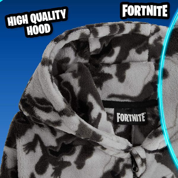 Fortnite Boys Onesie, Fleece Pyjamas 7-14 Years, Gamer Gifts for Boys Teens - Image 4