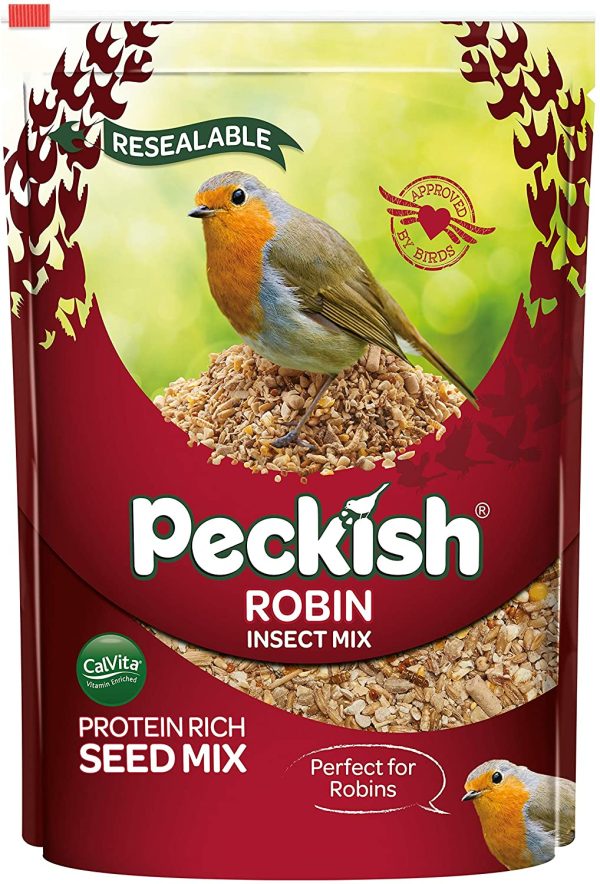 Peckish Robin Bird Seed and Insect Mix, 1 kg - Image 5