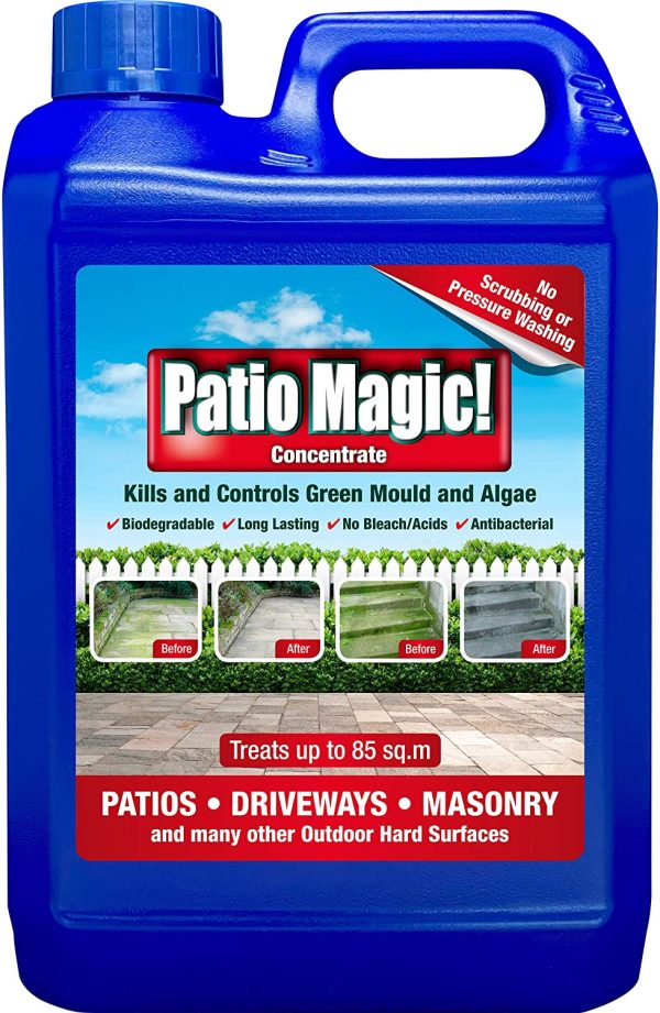 Patio Magic! Concentrate: Ideal for Patios, Paths and Driveways (Kills Algae and Lichens), 2.5 Litres - Image 5