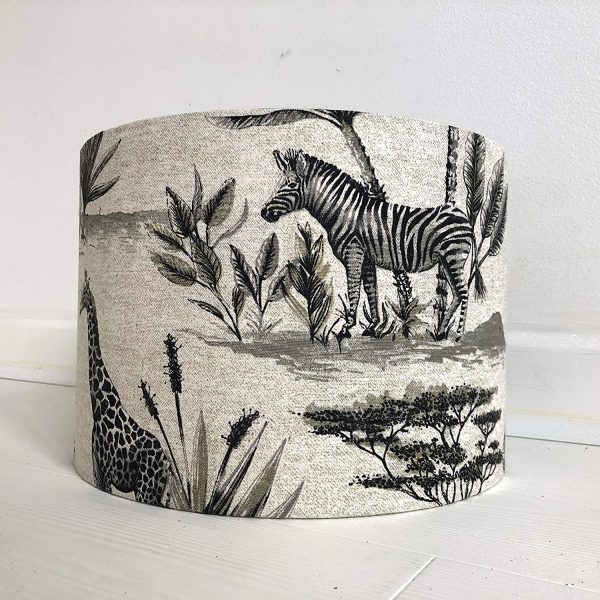 Handmade Lampshade Safari animals Elephant Girrafe - Image 4