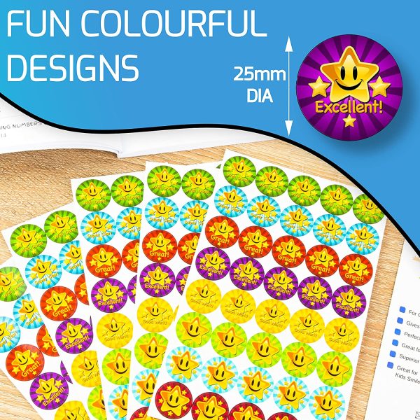 Innoveem Reward Stickers For Children - Teacher Stickers With A Great Selection Of Designs To Praise & Merit Good Work & Behaviour - Easy Peel With Strong Adhesive Glue [200 Pack] - Image 9