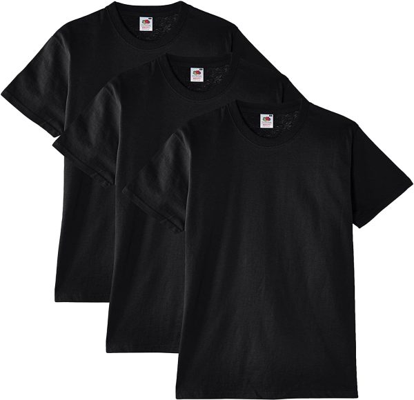 Fruit of the Loom Men's Heavy T-Shirt Pack of 3