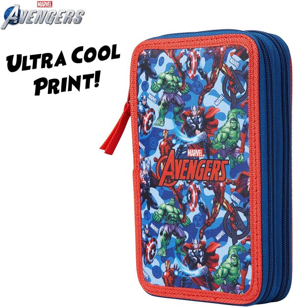 Marvel Large Pencil Case, Filled Pencil Cases with Avengers Stationary Sets, Marvel Gifts for Boys - Image 4