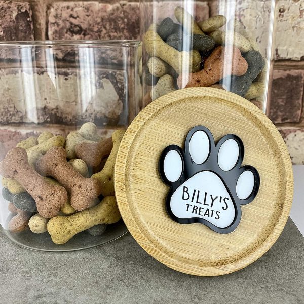 Personalised Dog/Cat Treats Pet Paw Print Glass Jar - Image 7