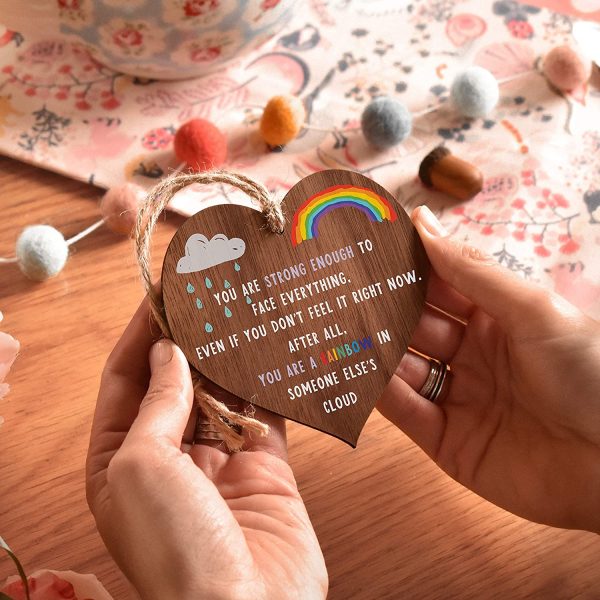 Rainbow gifts | Rainbow in someone else??s cloud | thinking of you - miss you gifts for best friend Keyworker | cheer up gifts | inspirational gifts for women - Image 6