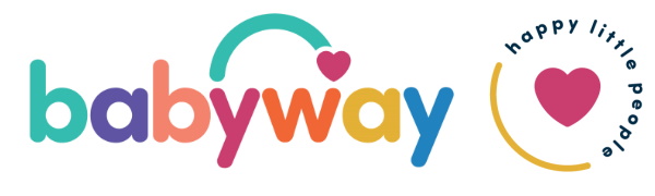 Babyway Logo with happy little people icon