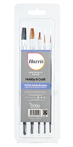 Harris, hobby, craft, painting, decorating, diy, paint brushes