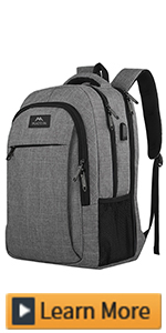 laptop backpack 17 inch grey