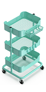 Storage Trolley Turquoise