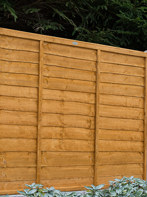 Traditional Larchlap Panels, Fence Panels, Treatment, Overlap Panel