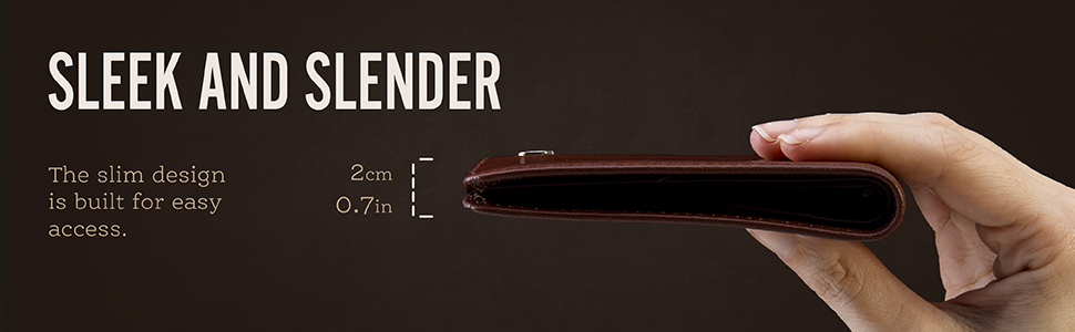 Our slimmest bifold wallet 