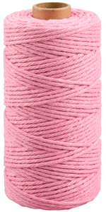 Pink Macrame Cotton Rope Cord 3MM