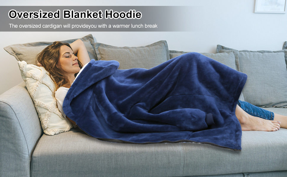 Oversized Hoodie Wearable Blanket