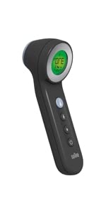 Braun; No Touch; forehead; thermometer; Colour-coded; safe; hygienic; fast; easy to use;