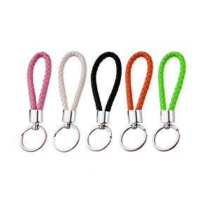 Colored Braided Keychain